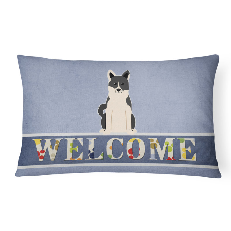 Coussin Russo-European Laika Spitz Welcome
