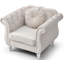 Élégant fauteuil transitionnel évasé ivoire-1612921599