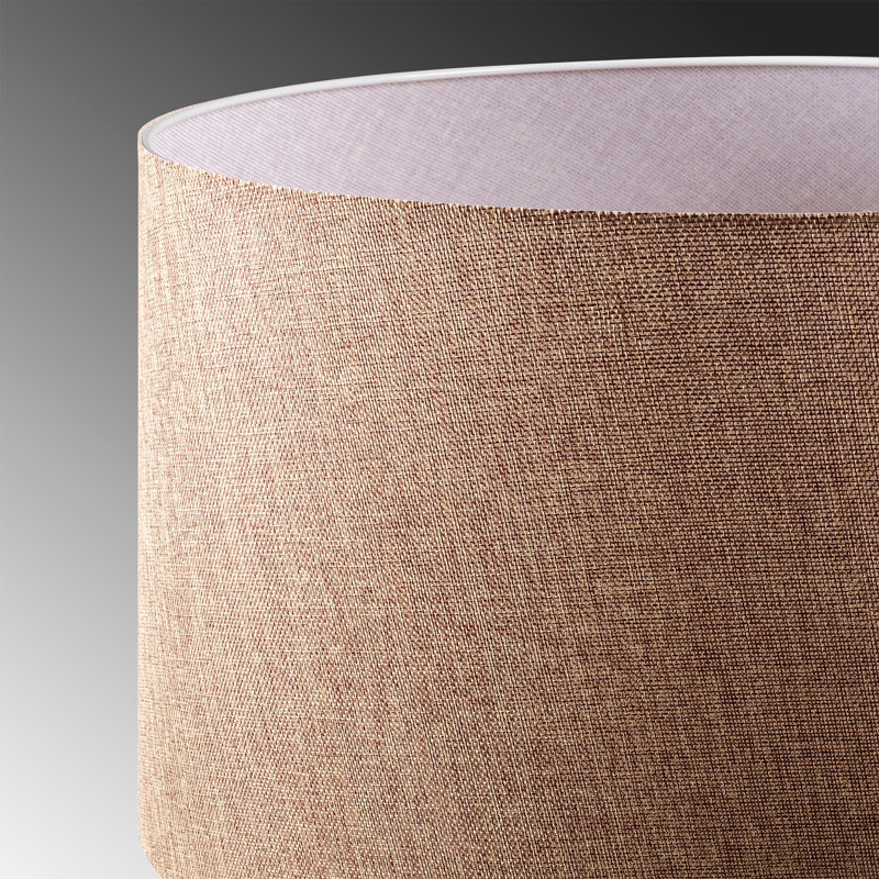 Lustre scandinave élégant, couleur crème, hauteur réglable 15,0 - 46,5 pouces | Corps en métal 15,8 po x 15,8 po, capuchon en tissu | Douille E27, 40 W maximum, IP20 | Parfait pour la salle à manger moderne et les espaces de vie, design élégant