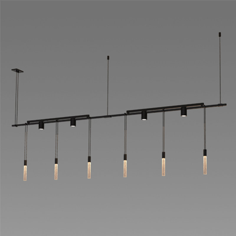 Suspenders 12 - Light Dimmable LED Kitchen Island Linear Chandelier