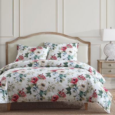 Ensemble d'édredon chic et décontracté 3 pièces Peony