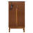 Floor Mounted Curio Cabinet In Oak With Mirrored Back And Versatile Storage Oak, Tempered Glass-2136944218