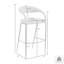 Tabouret de bar ou de bar à hauteur de comptoir moderne Gassville-1119158010-1119158011
