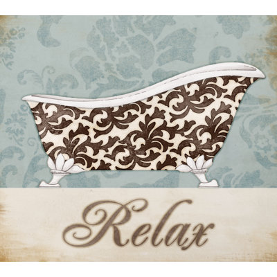 Relax Patterned Bath II - Painting Print