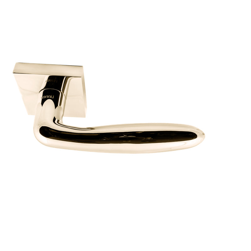 Passage Door Lever Set, 2.375", Satin Black, Privacy