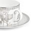 Wedgwood Silver Tonquin Teacup & Saucer 5.9floz