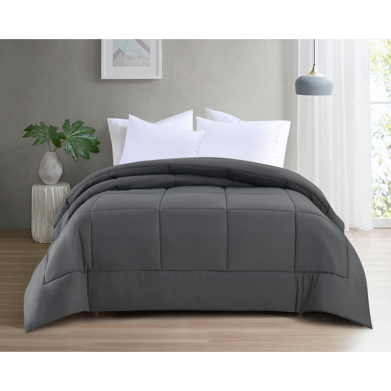Édredon en duvet synthétique Swift Home Basic, Édredon grand, Gris