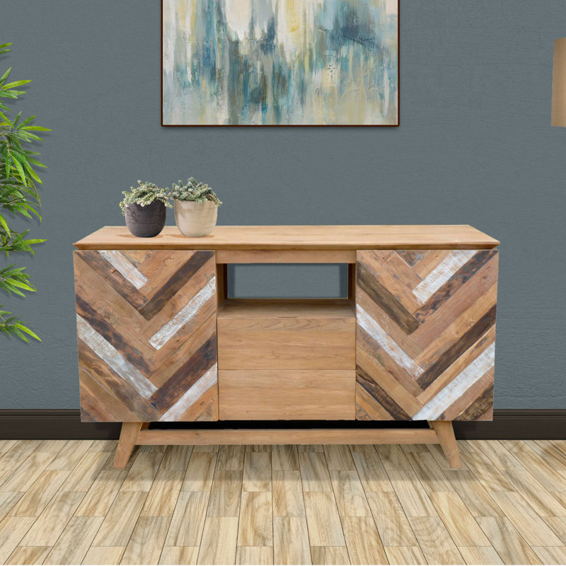 Anguiano Solid Wood TV Stand