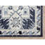 Tapis bleu à motif géométrique-373548749