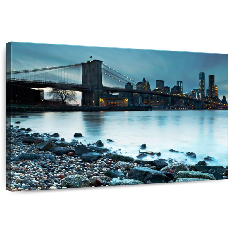Lilie Brooklyn Bridge Blue Hour, 34" H x 51" W