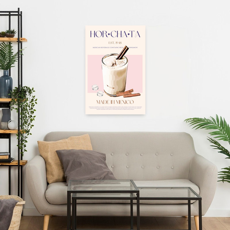 «Mexican horhata», art traditionnel d'été, art mural, H 24 po x l 16 po