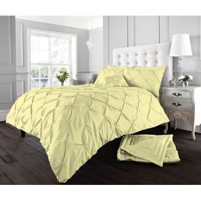 Solid Colour Duvet Cover Set with Pillowcases