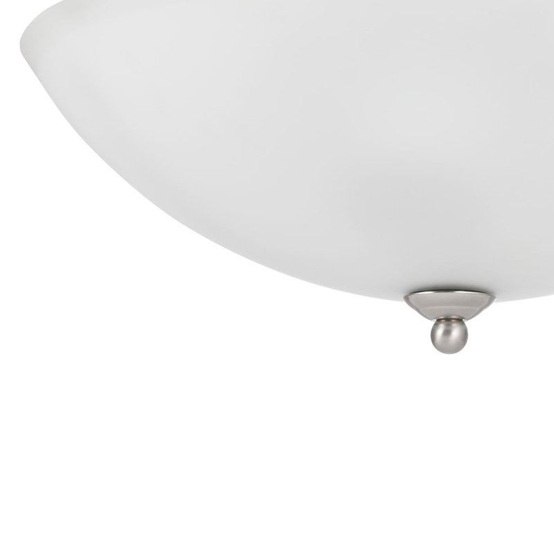 Luminaire suspendu bol 3 lumières unique Van Reipen, Nickel brossé