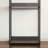 Monica Farmhouse Industrial Wood Walk-In Closet With One Shelf In Rustic Gray-1335971068