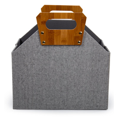 Élégant panier en tissu pliable