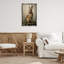 «Dark Rabbit Portrait», toile flottante encadrée noire par Petal Prints Design-980523307-980523303