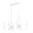 Aslin Textured White 6 Light Linear Chandelier-123223221