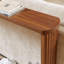 Table de rangement à texture ondulée 70,1 po pour entrée, console étroite en bois, peut être placée derrière le canapé-16040409