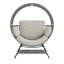 Fauteuil pour patio en osier avec coussin-1781158590