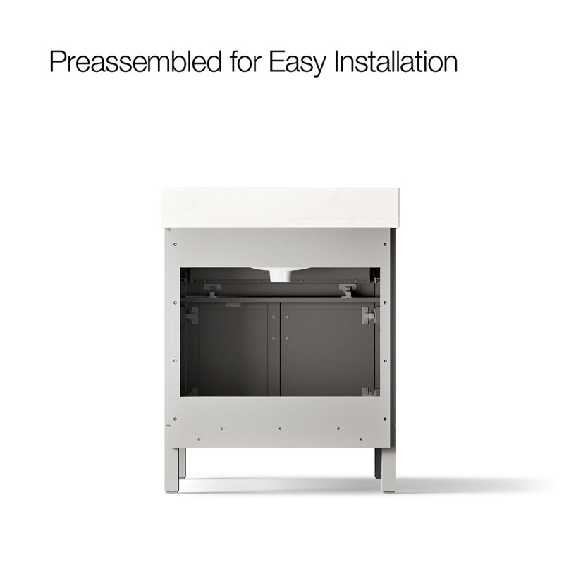 31" Single Bathroom Vanity Set, Atmos Gray, Atmos Gray, 31"