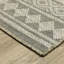 Tapis intérieur / extérieur gris en polypropylène tissé à la machine Jhor-1091324668
