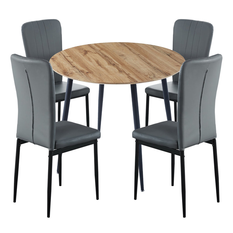 Mose 4 - Person Dining Set, 75cm H x 90cm L x 90cm W