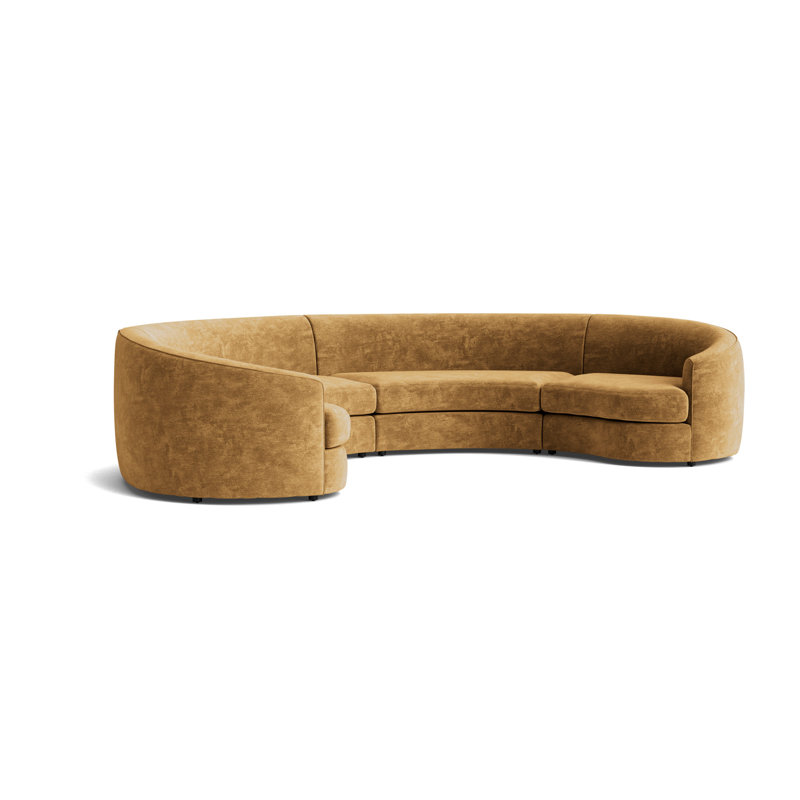 Giselle Sectional, Vintage Chenille - Bronze