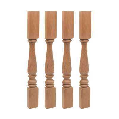Bornaman Half Round Island Legs, Pack of 4