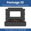 Evolution Fires Pre-Built Media Wall Package 22, Ready to Paint, includes Spectrum Series 60 Series 3-Sided Electric Fireplace