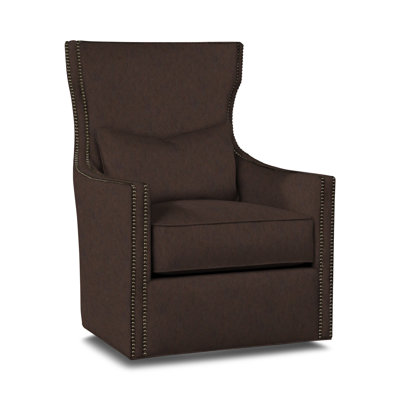 Upholstered Swivel Wingback Chair