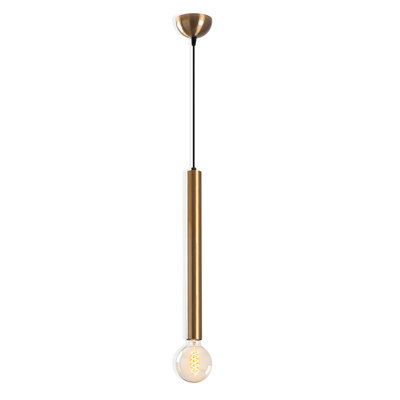 Luminaire suspendu simple en métal à hauteur réglable