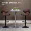 Barakah Swivel Adjustable Height Bar Stool with Steel Frame-677259513