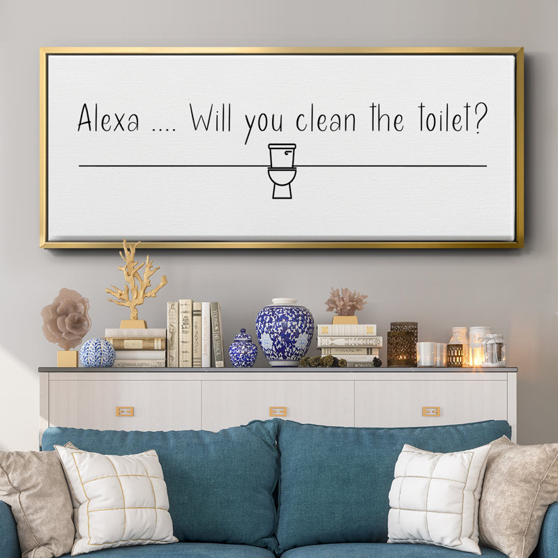 Alexa ...- Framed Canvas, 8" H x 20" W