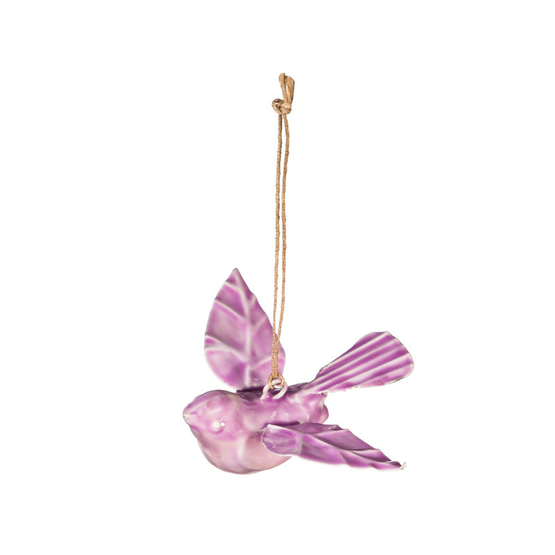 Art de jardin suspendu 2 pièces, Violet, H 2,5 po x l 3,5 po x P 3,5 po