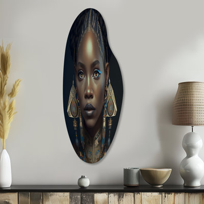 Tribal femme africaine IV - art mural asymétrique