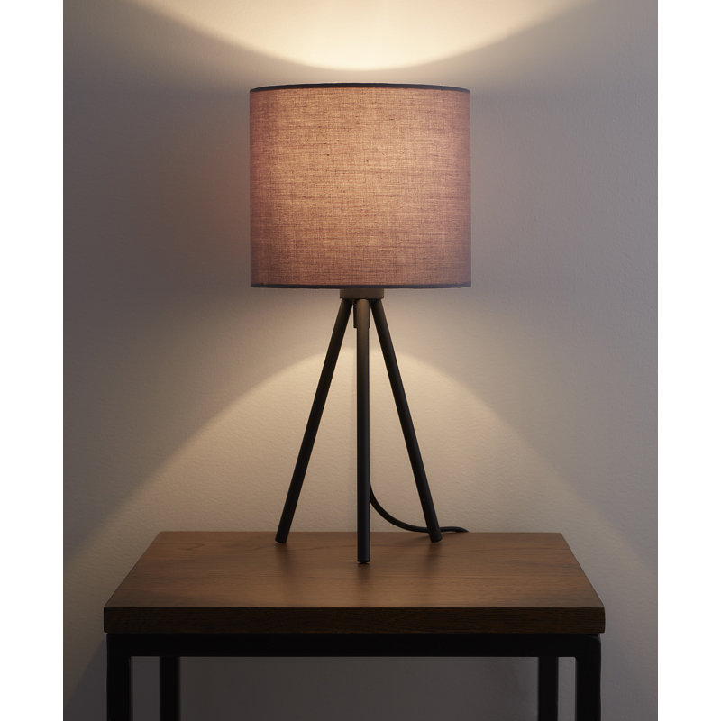 Douglas Metal Tripod Lamp, Grey