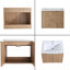 Ensemble de meuble-lavabo mural simple 24 po Argyl-2135489524-2135489423