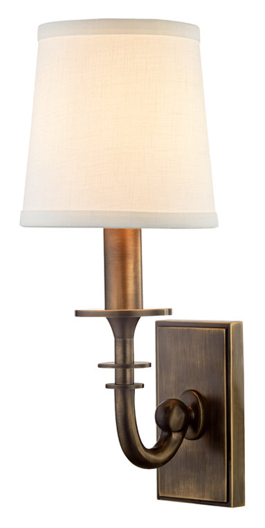Carroll 1 - Light Candle Wall Light, Distressed Bronze
