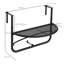 Valleywood Metal Folding Outdoor Balcony Table , 60cm cm W 45cm cm D