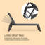 165cm Long Reclining Single Chaise-42115045
