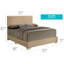 Charmant lit double décontracté beige-1563633066-1563633064