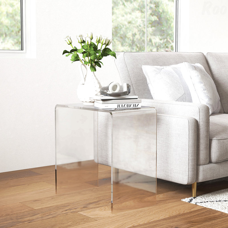 Table basse rectangulaire en acrylique 21 mm