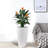 Of 2 Faux 22 Inch Planters With Water Level Monitor And Automatic Watering, Good For Raising Plants In Indoor Outdoor Environments White Planter Watering Monitor, Use Living Areas-1770295556
