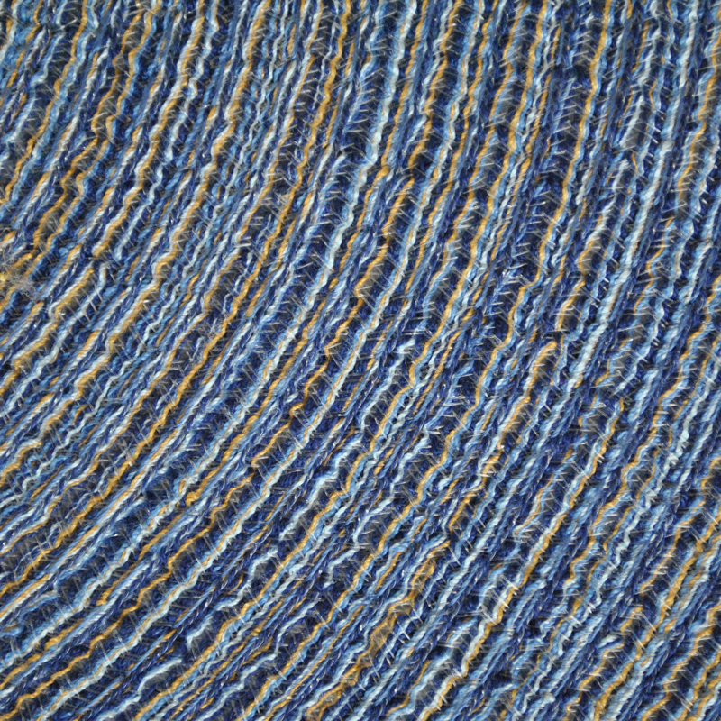 Napperons en polyester, Bleu / Argent