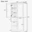 Armoire de rangement haute et large avec portes pour salle de bain / bureau, trois tiroirs, noir-901327945
