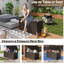 Coffre de terrasse en métal 190 gallons avec rangement verrouillable-127356239