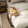 Gilsum Wood C Table End Table with Metal Base for Sofa, Bed Side