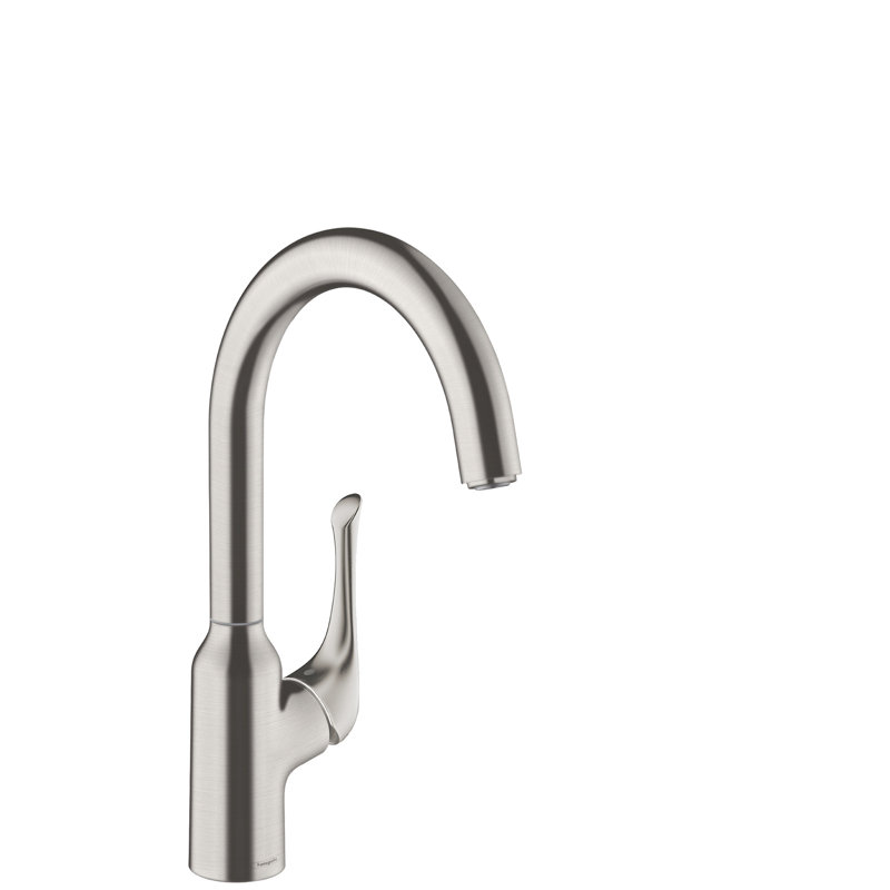 hansgrohe Allegro N Bar Faucet, 1.75 GPM, Steel Optic
