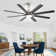 66" Brixham 8-Blade Modern Ceiling Fan with LED Light and Remote Control