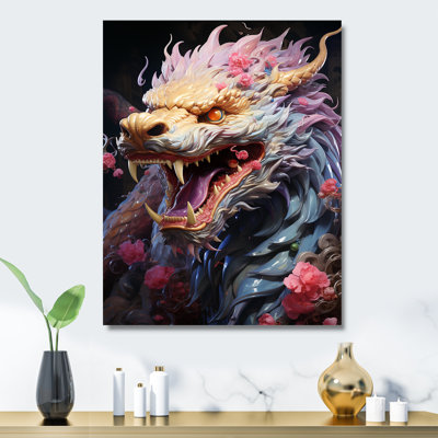 China Dragon Dance 1 - Art mural en porcelaine